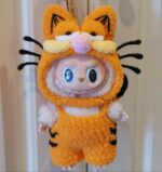 Labubu clothing Garfield cat set