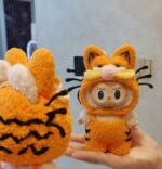 Labubu clothing Garfield cat set