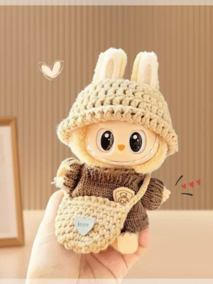 labubu 棕色温馨针织毛衣 链接展示