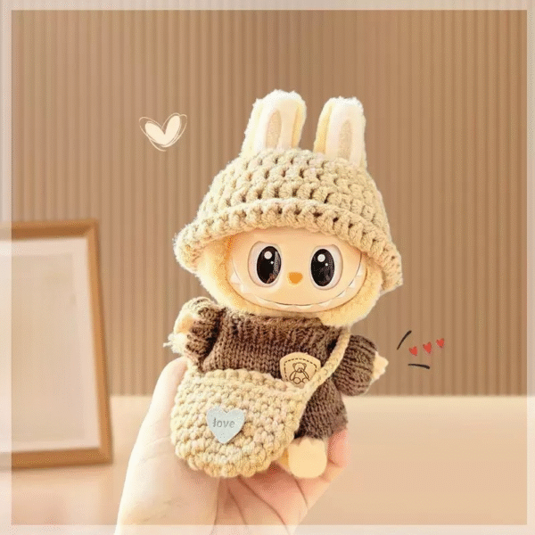 Labubu knit clothing set