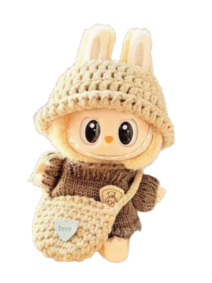 Labubu knit clothing set