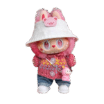 Labubu clothing - buttoned sweater set