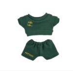 Labubu clothing Kuang Lingling green T-shirt set