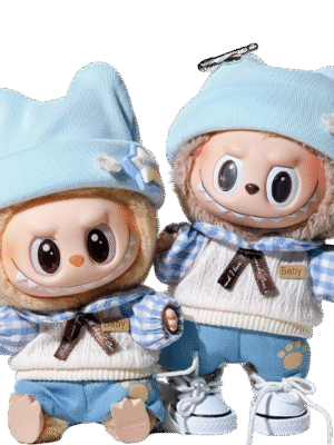 Labubu clothing blue baby set