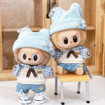 Labubu clothing blue baby set