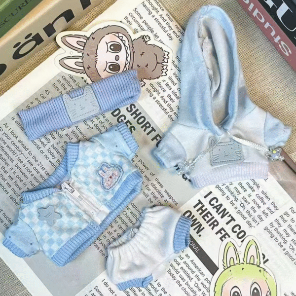 Labubu hoodie American fashion set