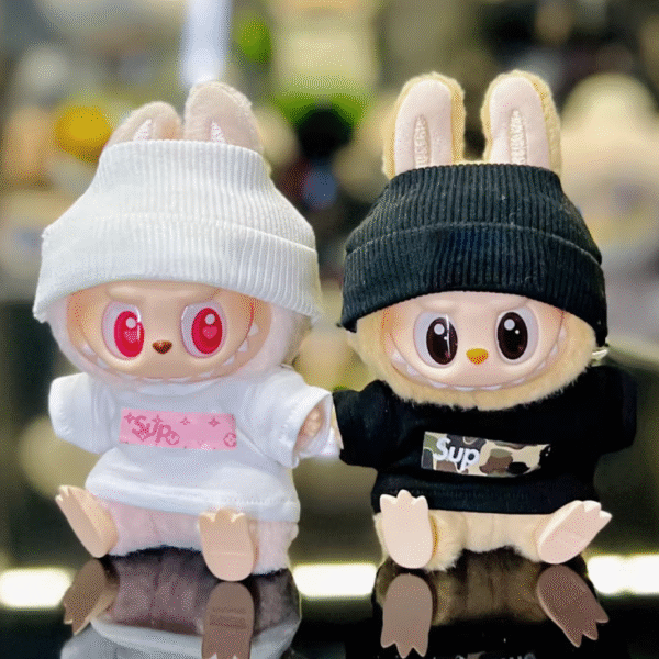 Labubu x Supreme Black & White Suit