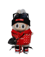 Labubu x Supreme Red Trendy Suit