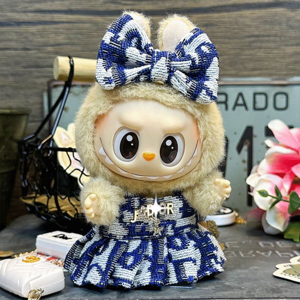 Labubu clothing Dior dress set