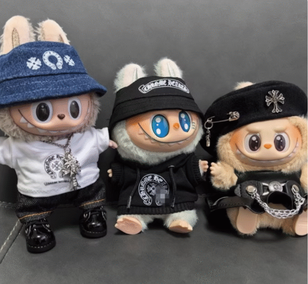 Labubu x Chrome Hearts Cool Three-Piece Set