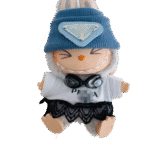 Labubu x Prada White Lace Set