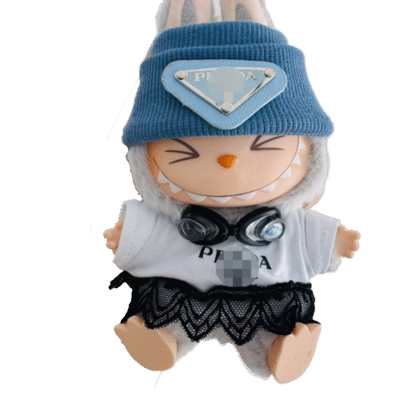 Labubu x Prada White Lace Set