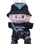 Labubu x Prada Black Trendy Set