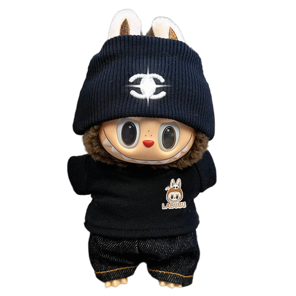 Labubu clothing Chanel black set