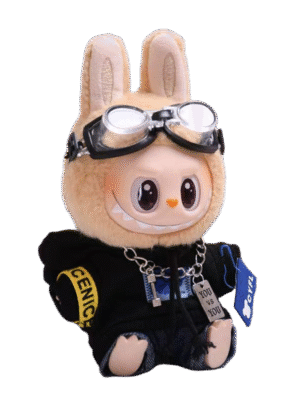 Labubu clothing black couple hoodies