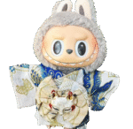 Labubu White Butterfly kimono