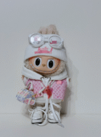 Labubu clothes lv blue suit