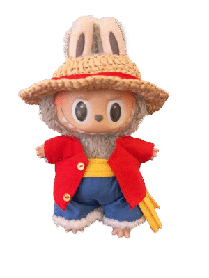 labubu clothing for One Piece characters Luffy and Zoro