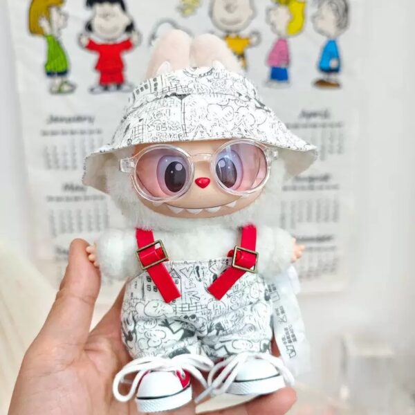 Labubu clothing white sweatshirt