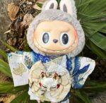 Labubu White Butterfly kimono