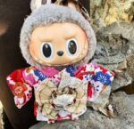 Labubu Big Cherry Blossom kimono