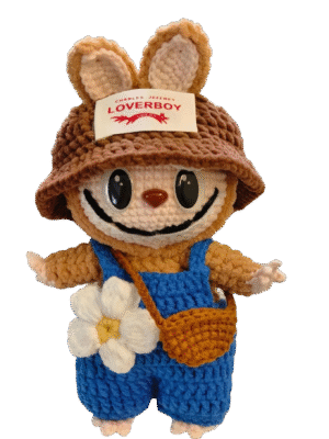 labubu all-crocheted casual suit