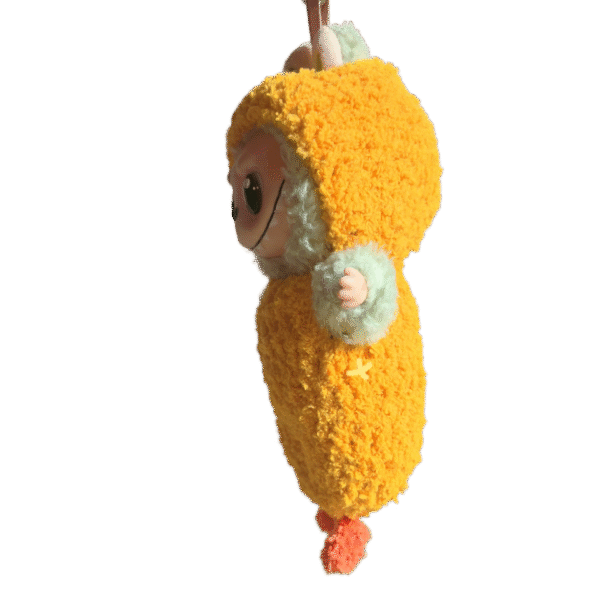 Labubu yellow outfit