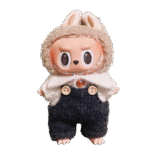 Labubu clothing - macaron color series knitted drawstring pants