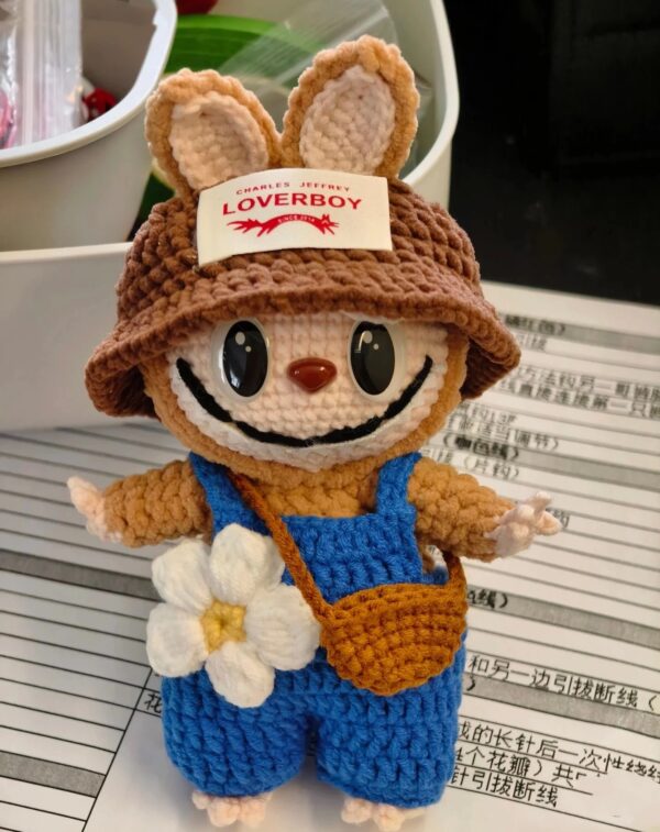 labubu all-crocheted casual suit