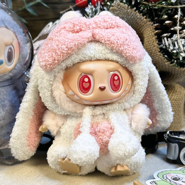 Labubu clothing fluffy rabbit onesie set