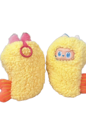 Labubu clothing fluffy shrimp onesie set