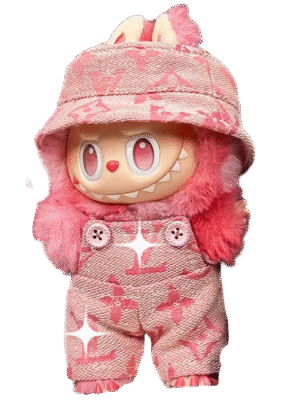 Labubu clothes LV denim overalls