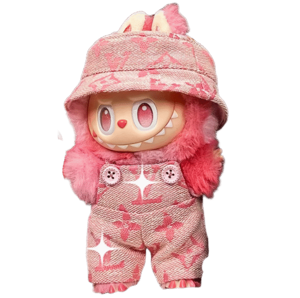 Labubu clothes LV denim overalls