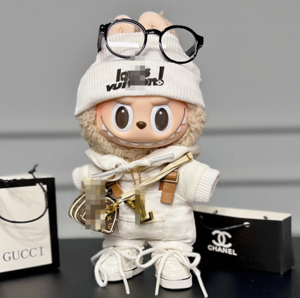 labubu black and white lv trendy suit