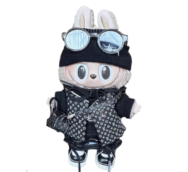 labubu black lv trendy outfit