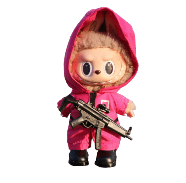 Labubu clothing Squid Game pink or green suit