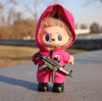 Labubu clothing Squid Game pink or green suit