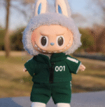 Labubu clothing Squid Game pink or green suit