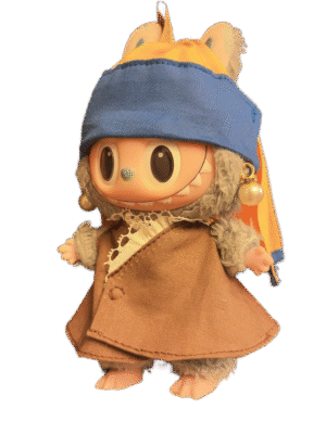 Labubu clothing Girl with a Pearl Earring costume