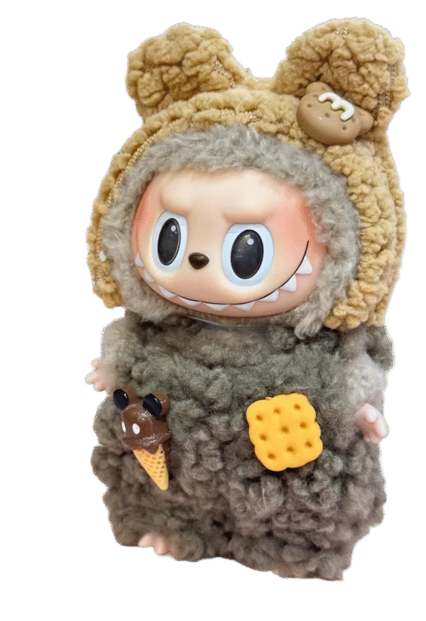 Labubu clothing teddy bear ice cream set