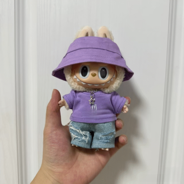 Labubu clothing G.E.M. purple T-shirt outfit