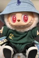 Labubu clothing Kuang Lingling green T-shirt set