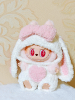 Labubu clothing fluffy rabbit onesie set
