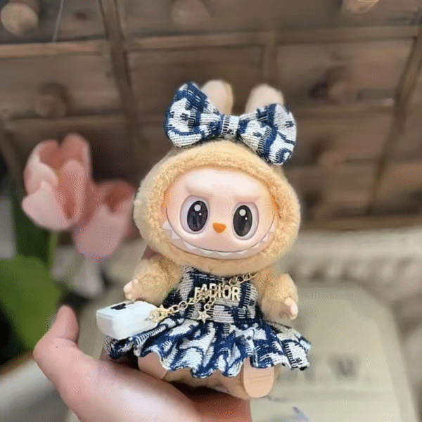 Labubu clothing Dior dress set