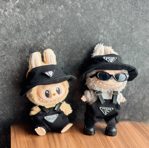 Labubu x Prada Black Trendy Set