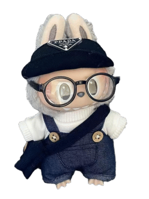 Labubu clothing minimalist jeans and hoodie set