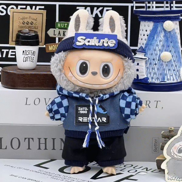 Labubu hoodie American fashion set