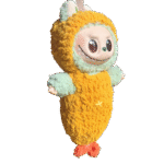 Labubu yellow outfit