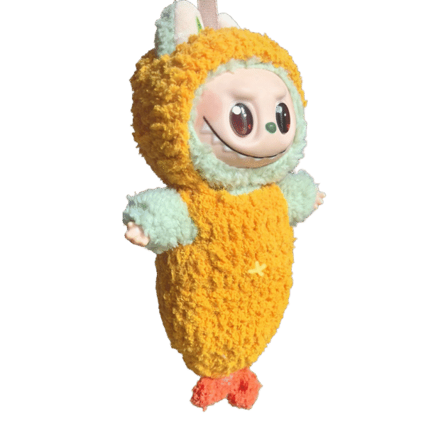 Labubu yellow outfit