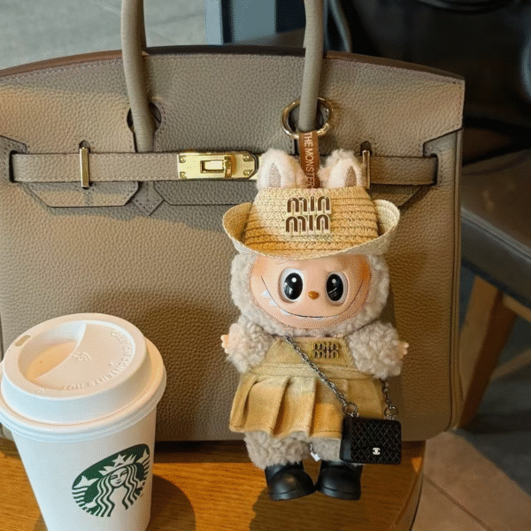 Labubu clothing Jang Wonyoung Chanel-style set